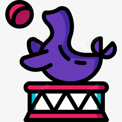 印章circus45线性颜色图标svg_新图网 https://ixintu.com circus45 印章 线性颜色