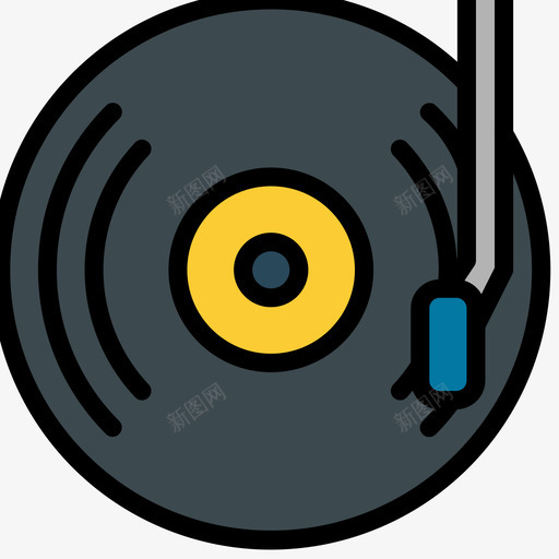 Dj混音器party60线性颜色图标svg_新图网 https://ixintu.com Dj party 混音 线性 颜色