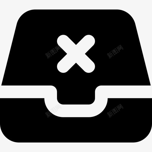 交叉收件箱文档文件夹图标svg_新图网 https://ixintu.com 交叉 办公室 收件箱 文件夹 文档