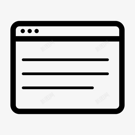 网页浏览器界面图标svg_新图网 https://ixintu.com internet 浏览器 界面 窗口 网页 选项卡