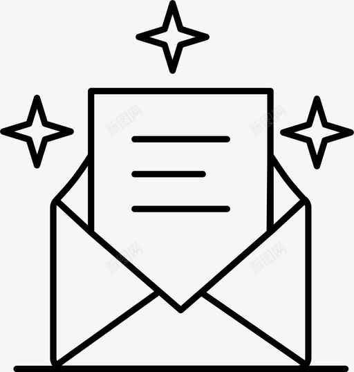 圣诞节信件邮件图标svg_新图网 https://ixintu.com 信件 圣诞节 短信 邮件