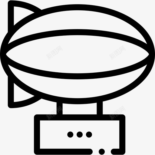 飞船营销137直线型图标svg_新图网 https://ixintu.com 直线型 营销137 飞船