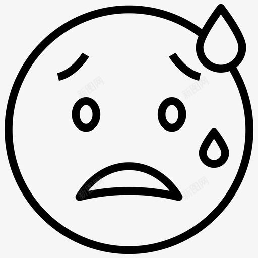 汗水表情图表情符号情绪图标svg_新图网 https://ixintu.com 一组 化身 图标 情绪 汗水 笑脸 符号 表情