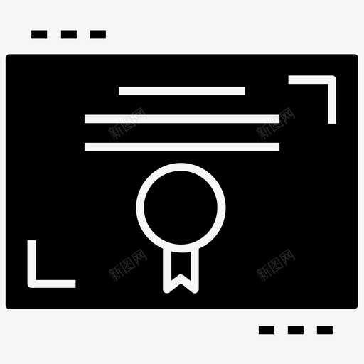 证书认证授权文件图标svg_新图网 https://ixintu.com 图标 字形 学位 授权 文件 文凭 认证 证书 阅读