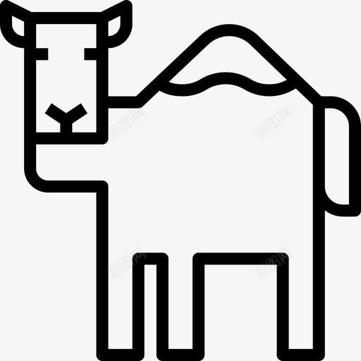 骆驼动物9直系图标svg_新图网 https://ixintu.com 动物 直系 骆驼