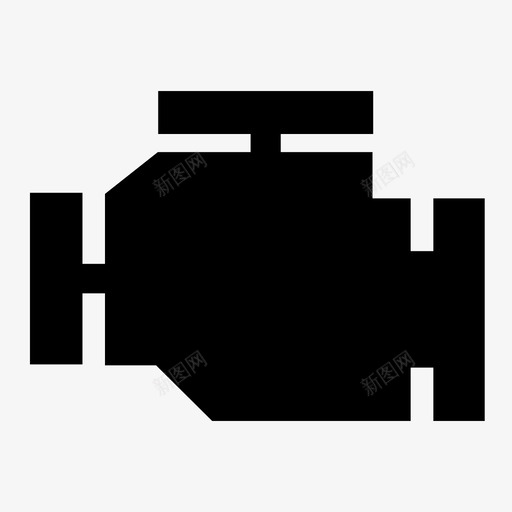 检查引擎汽车错误图标svg_新图网 https://ixintu.com 检查引擎 汽车 汽车维修 错误 马达
