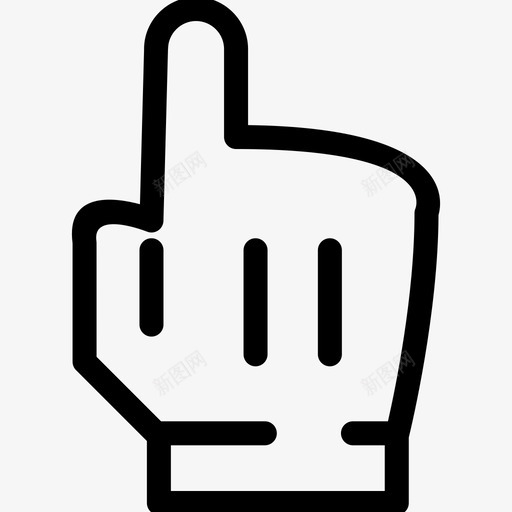 手指点击光标图标svg_新图网 https://ixintu.com 光标 手势 手指 点击 触摸