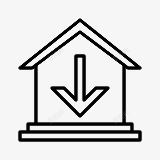 银行低利率金融图标svg_新图网 https://ixintu.com 低利率 金融 银行
