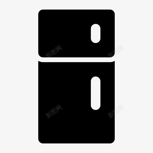 冰箱家具房子图标svg_新图网 https://ixintu.com 冰箱 家具 房子 房间