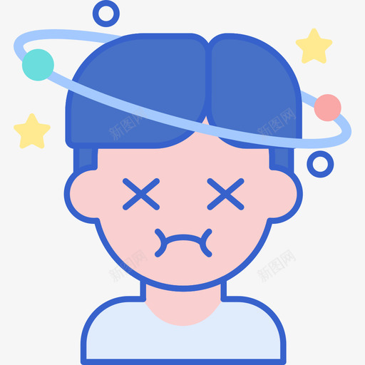 眩晕主题公园线性颜色图标svg_新图网 https://ixintu.com 主题公园 眩晕 线性颜色