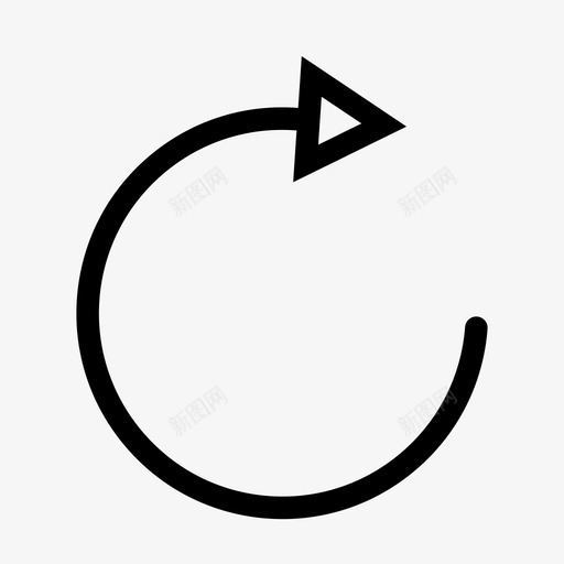 右箭头三角形1图标svg_新图网 https://ixintu.com 三角形 箭头