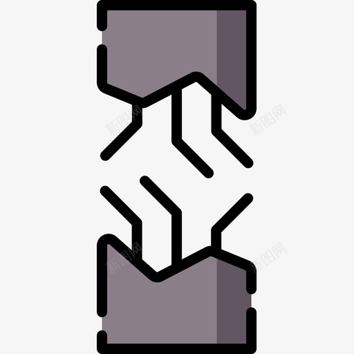 断线电工工具和元件9线颜色图标svg_新图网 https://ixintu.com 元件 工具 断线 电工 颜色