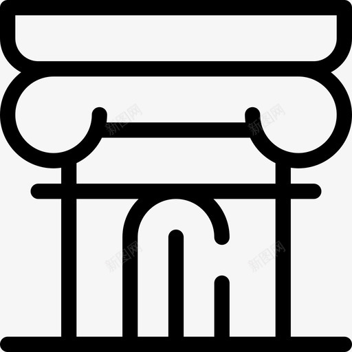 建筑与城市城市景观6线性图标svg_新图网 https://ixintu.com 城市景观6 建筑与城市 线性