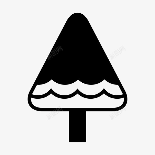 圣诞树花园植物图标svg_新图网 https://ixintu.com 圣诞树 圣诞节 植物 花园