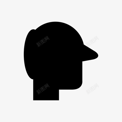 人头老人图标svg_新图网 https://ixintu.com 头像 用户 男性 老人
