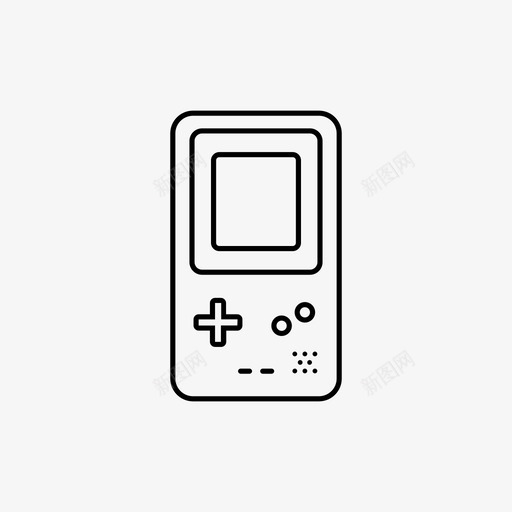 gameboy游戏老派图标svg_新图网 https://ixintu.com gameboy 复古 游戏 游戏线图标 老派 视频游戏