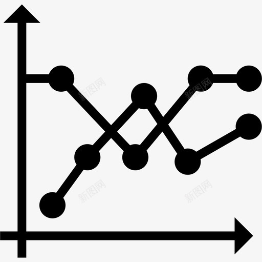折线图图表4填充图标svg_新图网 https://ixintu.com 图表4 填充 折线图