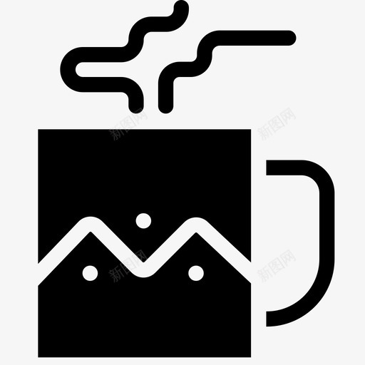 咖啡杯饮料早晨图标svg_新图网 https://ixintu.com 咖啡杯 圣诞装饰 早晨 饮料