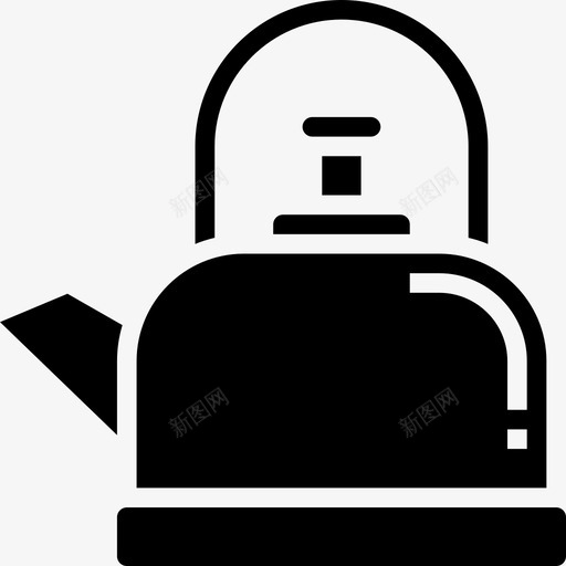 水壶家用电器11字形图标svg_新图网 https://ixintu.com 字形 家用电器 水壶