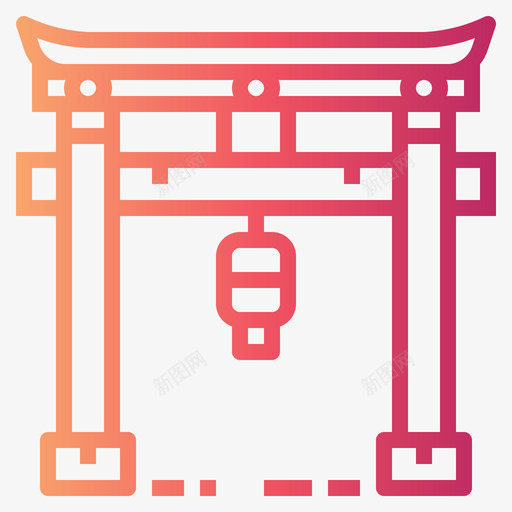 东丽日文42渐变色图标svg_新图网 https://ixintu.com 东丽 变色 日文 渐变