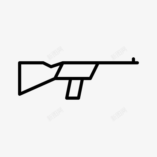 步枪射击武器图标svg_新图网 https://ixintu.com 射击 步枪 武器 运动
