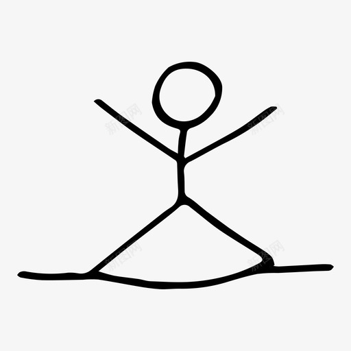 贴身芭蕾舞人体图标svg_新图网 https://ixintu.com 人体 女人 芭蕾舞 贴身 运动