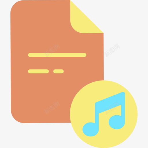 音乐文件音乐108平坦图标svg_新图网 https://ixintu.com 平坦 音乐108 音乐文件