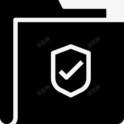 文件夹网络和安全6填充图标svg_新图网 https://ixintu.com 填充 安全 文件夹 网络