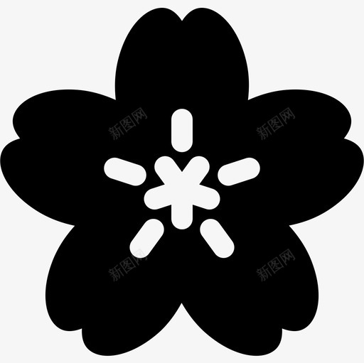樱花健康12充满图标svg_新图网 https://ixintu.com 健康12 充满 樱花