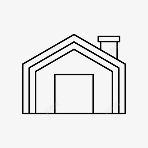 建筑建筑和城市办公室图标svg_新图网 https://ixintu.com 办公室 城市 城镇 建筑