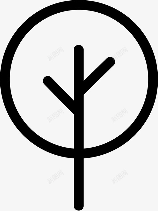 树花花园图标svg_新图网 https://ixintu.com 树 植物 自然 花 花园