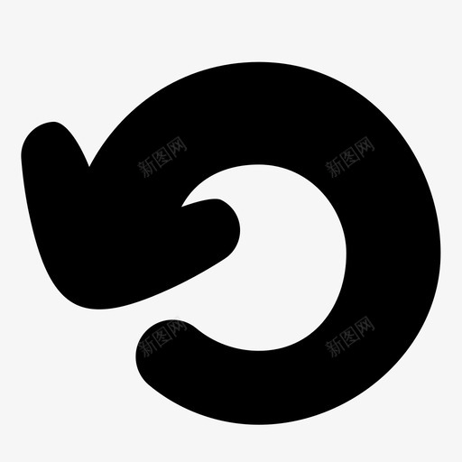 返回箭头方向图标svg_新图网 https://ixintu.com 实体 导航 方向 方式 箭头 返回