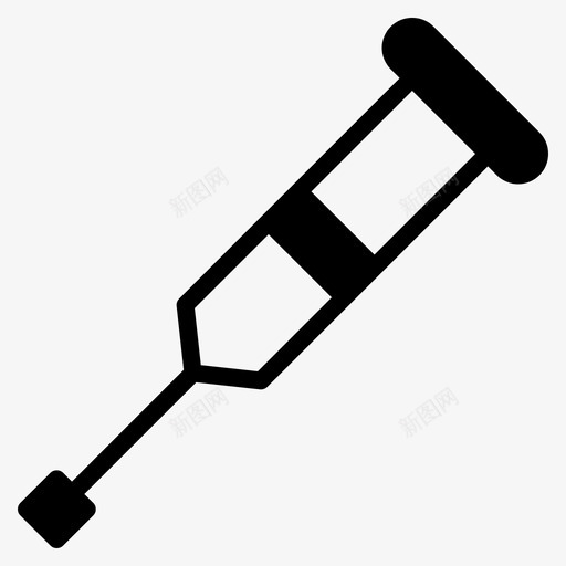 拐杖健康医疗保健图标svg_新图网 https://ixintu.com 健康 医疗 医疗保健 实心 拐杖