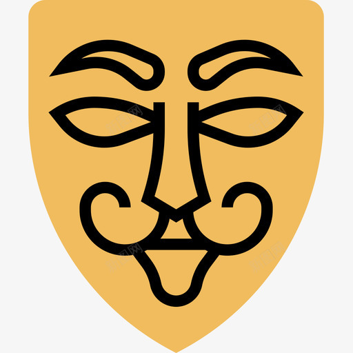 匿名黑客29黄影图标svg_新图网 https://ixintu.com 匿名 黄影 黑客29