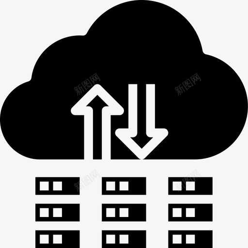 云计算网络和数据库21填充图标svg_新图网 https://ixintu.com 云计算 填充 数据库 网络