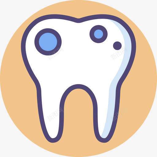 腐烂牙齿24线状颜色图标svg_新图网 https://ixintu.com 牙齿 线状 腐烂 颜色