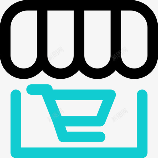 商店数字营销131双色调图标svg_新图网 https://ixintu.com 双色 商店 数字 色调 营销