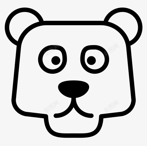 北极熊动物44直系图标svg_新图网 https://ixintu.com 动物 北极熊 直系