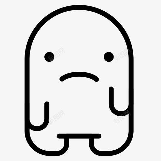 怪物怪物11直线型图标svg_新图网 https://ixintu.com 怪物 直线 线型