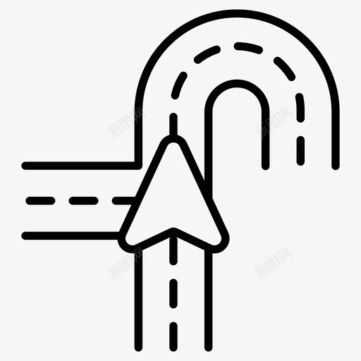 道路导航方向导航gps导航图标svg_新图网 https://ixintu.com gps 位置 图标 导航 方向 航线 街道 跟踪 道路