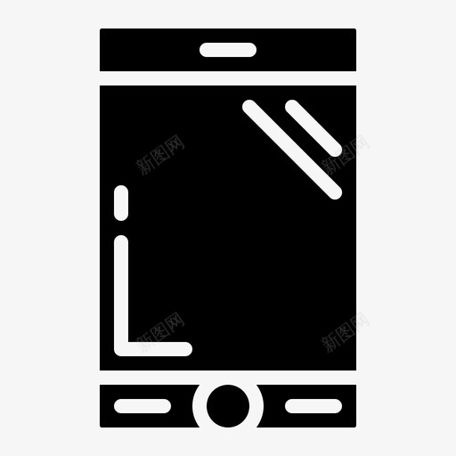 智能手机电话手机图标svg_新图网 https://ixintu.com 办公软件 手机 智能手机 电话 触摸