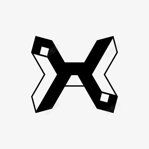 管接头长方体图标svg_新图网 https://ixintu.com 接头 管 管长方体 连杆 长方体