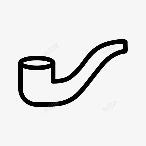 烟斗雪茄尼古丁图标svg_新图网 https://ixintu.com 吸烟 尼古丁 烟斗 雪茄