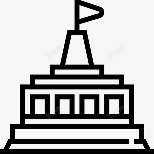 布拉迪斯拉发斯拉文纪念馆地标12直线图标svg_新图网 https://ixintu.com 地标12 布拉迪斯拉发斯拉文纪念馆 直线