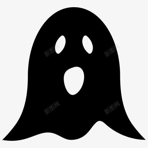 鬼魂万圣节恐怖图标svg_新图网 https://ixintu.com 万圣节 幽灵 恐怖 鬼魂