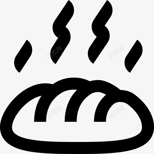 面包零售16轮廓图标svg_新图网 https://ixintu.com 轮廓 零售 面包