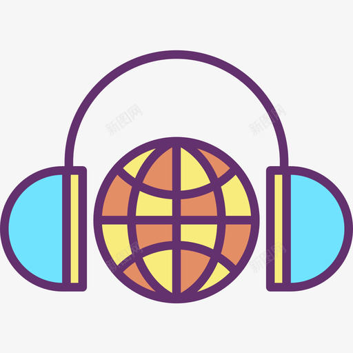 音乐音乐111线性颜色图标svg_新图网 https://ixintu.com 线性颜色 音乐 音乐111