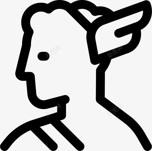 珀尔修斯希腊神话18直系图标svg_新图网 https://ixintu.com 希腊神话18 珀尔修斯 直系