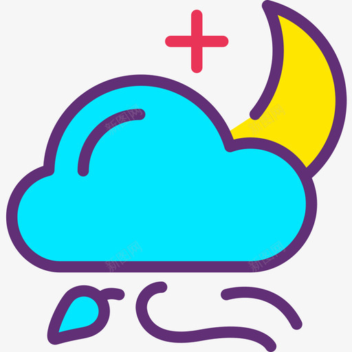 雨天气202附魔图标svg_新图网 https://ixintu.com 天气 附魔