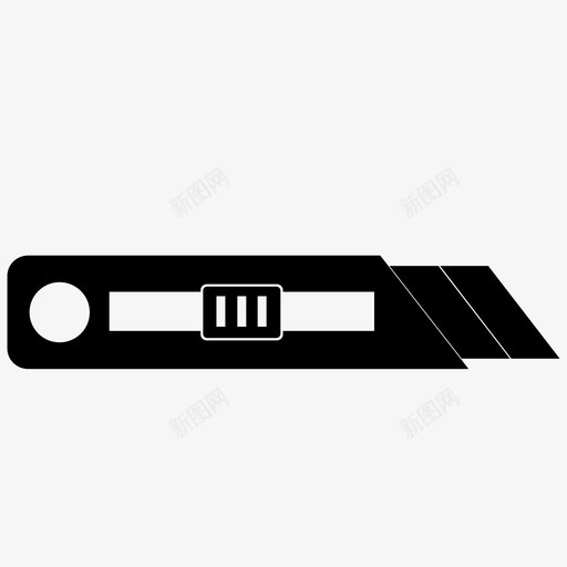 切刀填充刀图标svg_新图网 https://ixintu.com 刀 切刀 办公零件 填充 纸 锋利